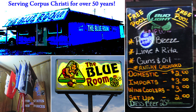 The Blue Room Bar in Corpus Christi, TX.