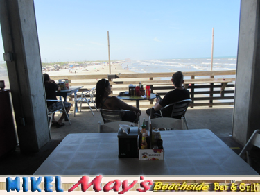 Mikel Mays Beachside Bar & Grill at Bob Hall Pier on Padre Island in Corpus Christi, Texas.