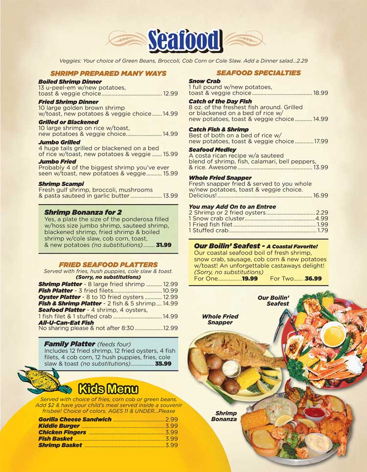 Pier 99 Restaurant Corpus Christi Coastal Bend Menu Guide