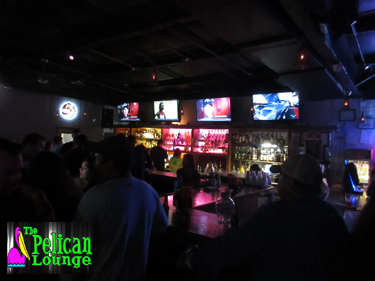 The Pelican Lounge Beach Bar on Padre Island in Corpus Christi, TX.